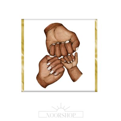 Chocolate bar hands