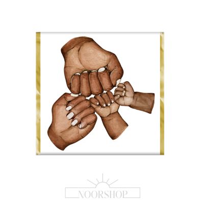 Chocolate bar hands