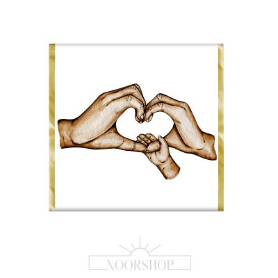 Chocolate bar hands