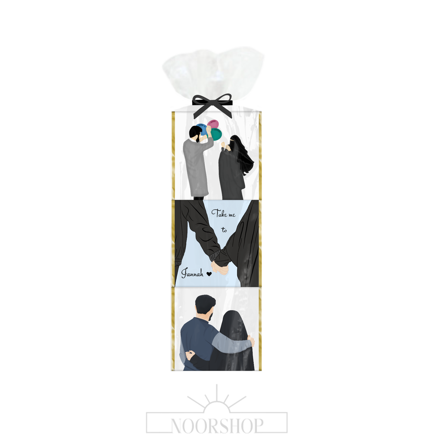 Chocolate packet set of 3 - Muslim Couple